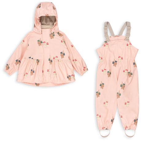 Konges Sløjd Rosett Kitty Pink Rainy Palme Set Girl