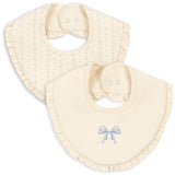 Konges Sløjd Fete De Fleur/Seedpearl Basic 2 Pack Frill Haklapp