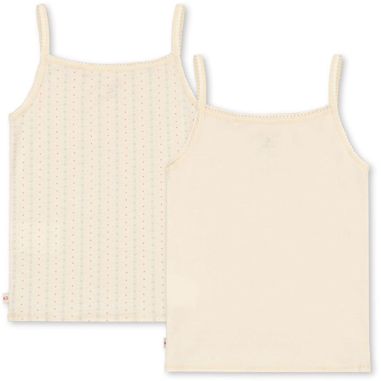 Konges Sløjd Fete De Fleur/Seedpearl Basic 2 Pack Rem Topp Gots