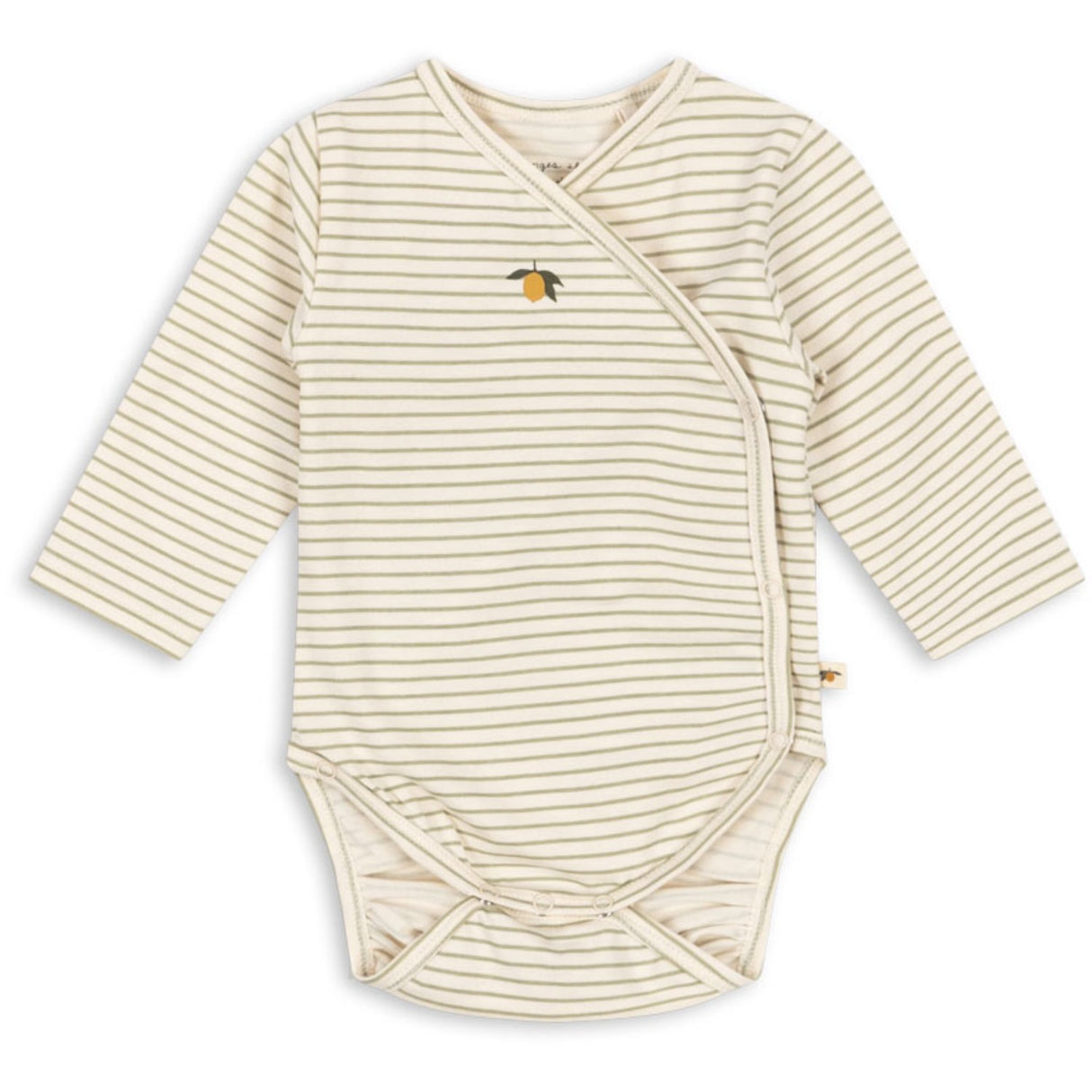 Konges Sløjd Tea Stripe Basic Ls Newborn Body Gots