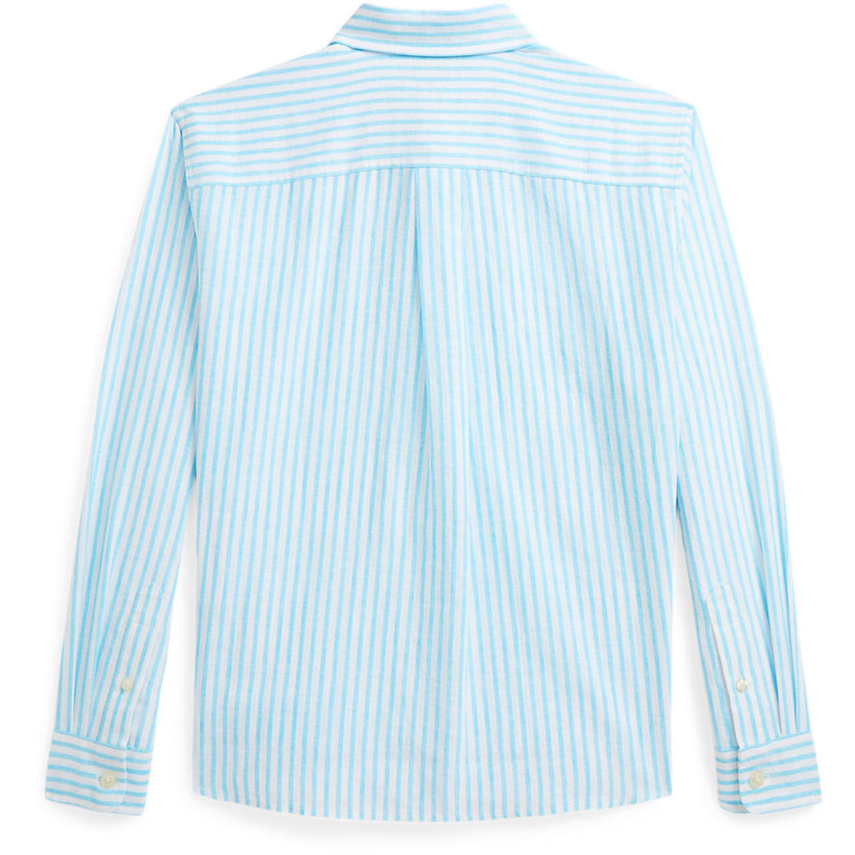 Polo Ralph Lauren Turquoise Nova/Whte Stripe Girl Knap Front Skjorta