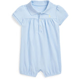 Ralph Lauren Baby Office Blue W/ Yellow Bubble Shortall