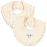 Konges Sløjd Fete De Fleur/Seedpearl Basic 2 Pack Frill Haklapp