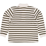 COPENHAGEN COLORS FORREST GREEN/CREAM STRIPE STRIPED PIQUE Pikétröja W. LS