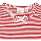 COPENHAGEN COLORS RED/CREAM STRIPE STRIPED LS TEE W. Rosett