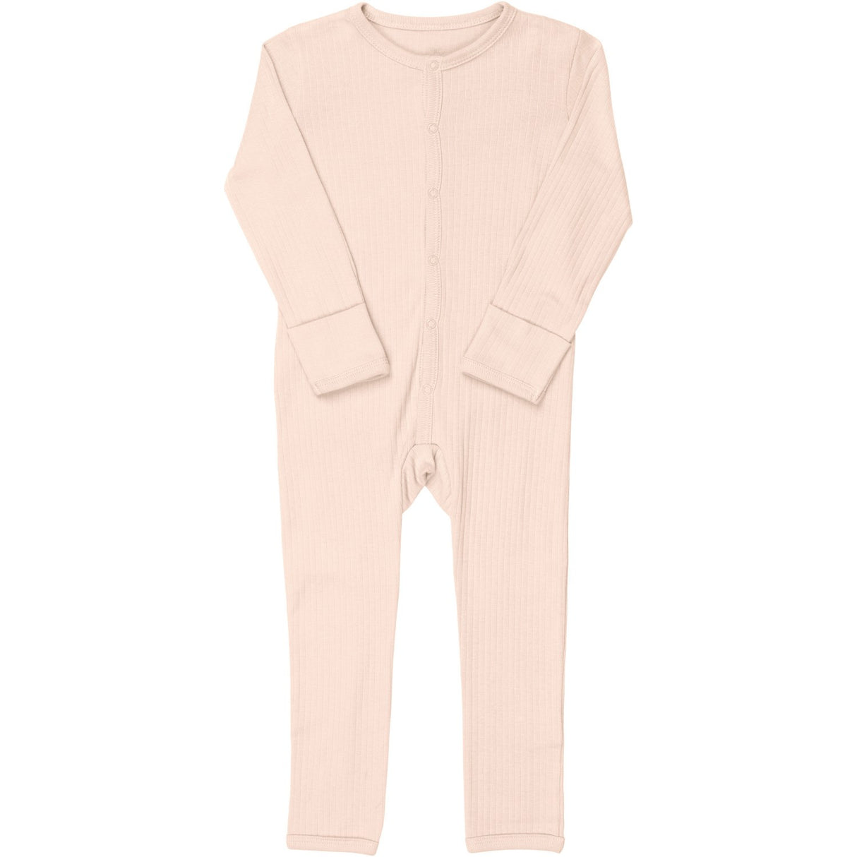 COPENHAGEN COLORS SOFT PINK RIB JERSEY Onesie