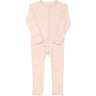 COPENHAGEN COLORS SOFT PINK RIB JERSEY Onesie