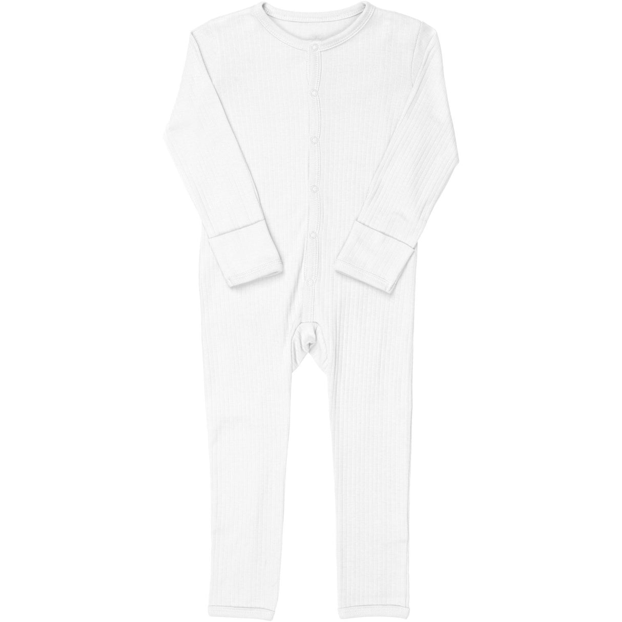 COPENHAGEN COLORS WHITE RIB JERSEY Onesie