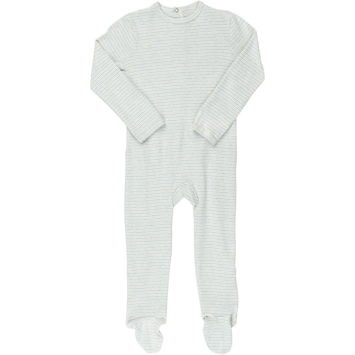 COPENHAGEN COLORS LT. BLUE STRIPE STRIPED Onesie W. BACK OPENING