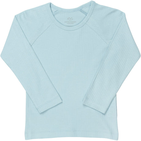 COPENHAGEN COLORS LT. BLUE RIB JERSEY CLASSIC LONGSLEEVE Skjorta