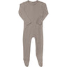 COPENHAGEN COLORS LT. GREY RIB JERSEY Onesie W. BACK OPENING