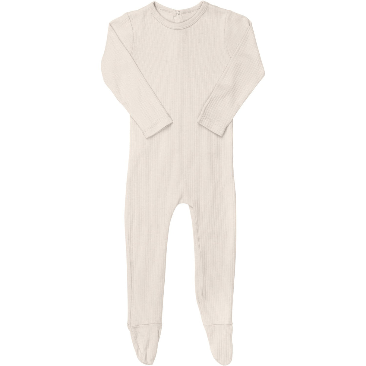 COPENHAGEN COLORS CREAM RIB JERSEY Onesie W. BACK OPENING