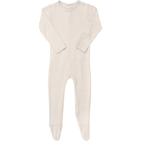 COPENHAGEN COLORS CREAM RIB JERSEY Onesie W. BACK OPENING