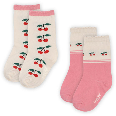 Konges Sløjd Cherry Mix 2 Pack Jacquard Strumpor