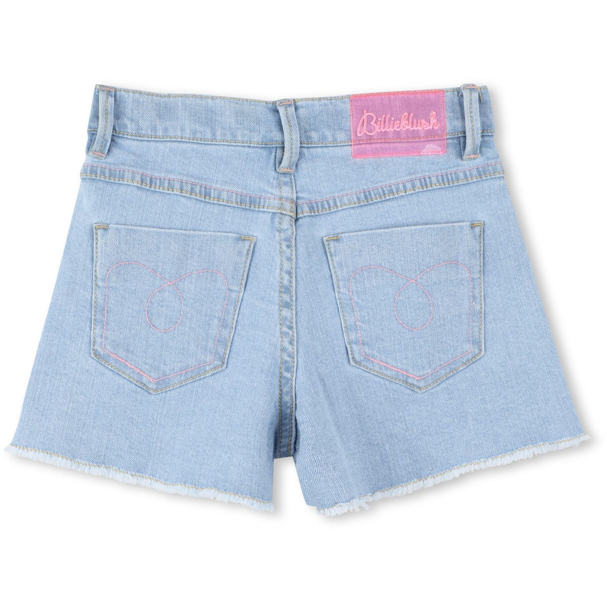 Billieblush Double Stone+Bleach Denim Shorts