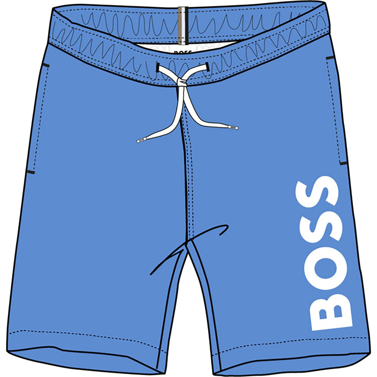 Hugo Boss Navy Badeshorts