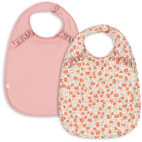 Konges Sløjd Kaluka/Bridal Rose 2 Pack Dinner Haklapp Med Frill