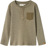 Lil'Atelier Moss Gray Barbar Slim Blus