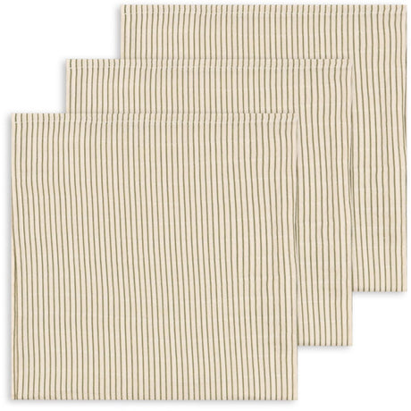 Konges Sløjd Tea Stripe 3 Pack Tygblöjor Gots