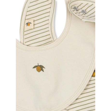Konges Sløjd Tea Stripe Basic 2 Pack Haklapp