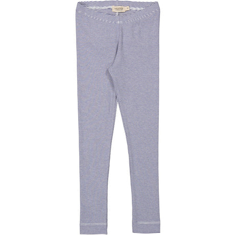 MarMar Modal Fine Rib Blue Stripe Leggings