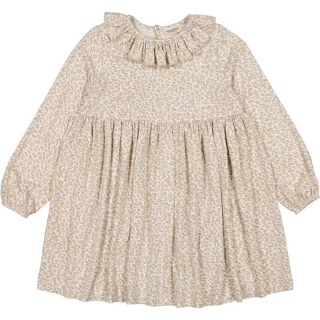 MarMar Leopard Beige Leo Diora Frill Klänning