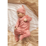 MarMar New Born Modal Fine Rib Red Stripe Aiki Mössa