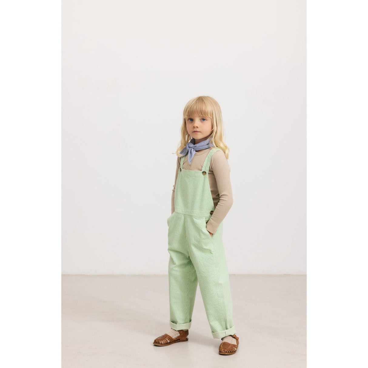 MarMar Soft Denim Cale Green Stripe Ruben Byxor