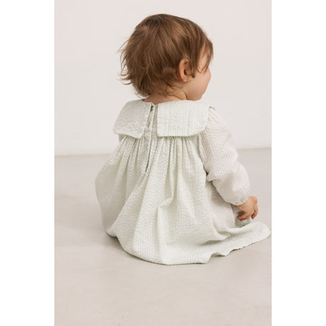 MarMar Cotton Seersucker Mint Chalk Dulle Klänning