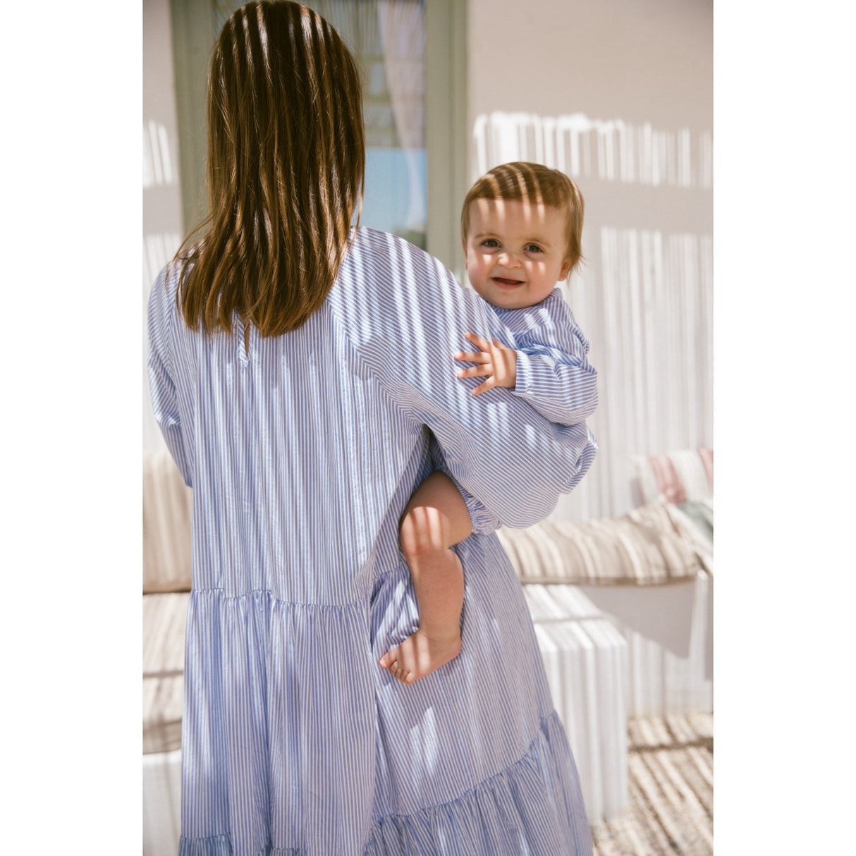 MarMar Poplin Bolich Blue Strips Totoro Skjorta