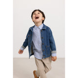 MarMar Poplin Bolich Blue Strips Tommy Skjorta