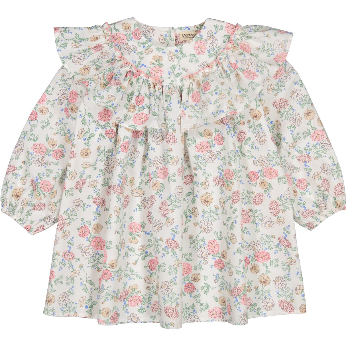 MarMar Poplin Summer Bloom Delsa LS Klänning