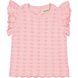 MarMar Cotton Knit Lace Pink Poppet Tivio Stickad Topp