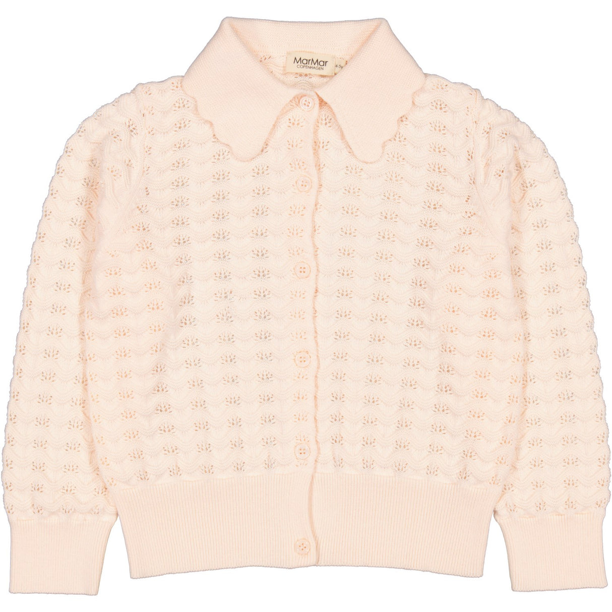 MarMar Cotton Knit Lace Soft Rosa Tulda Cardigan Knitwear