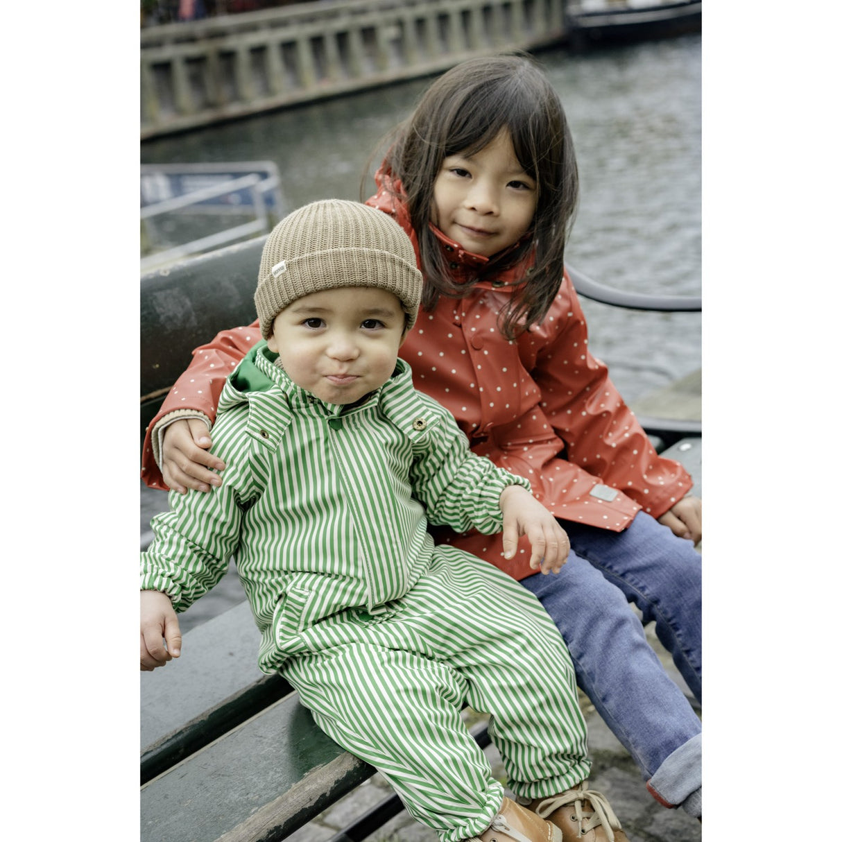 MarMar Rainwear Green Stripes Orion Suit Outerwear