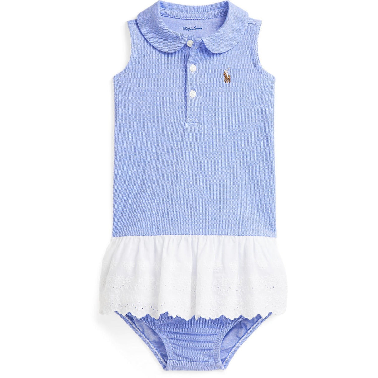 Ralph Lauren Baby Harbor Island Blue Multi Day Klänning