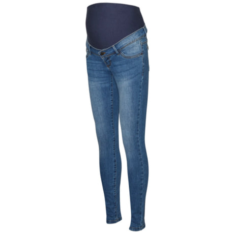 Mama;licious Medium Blue Denim Mila Slim Medium Blue Jeans Noos