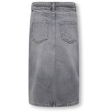 kids ONLY Medium Grey Denim Gianna Belted Midi Kjol Dot Denim