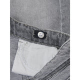 kids ONLY Medium Grey Denim Gianna Belted Midi Kjol Dot Denim