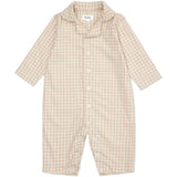 Lalaby Beige Gingham Classic Pj Dräkt