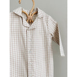 Lalaby Beige Gingham Classic Pj Dräkt