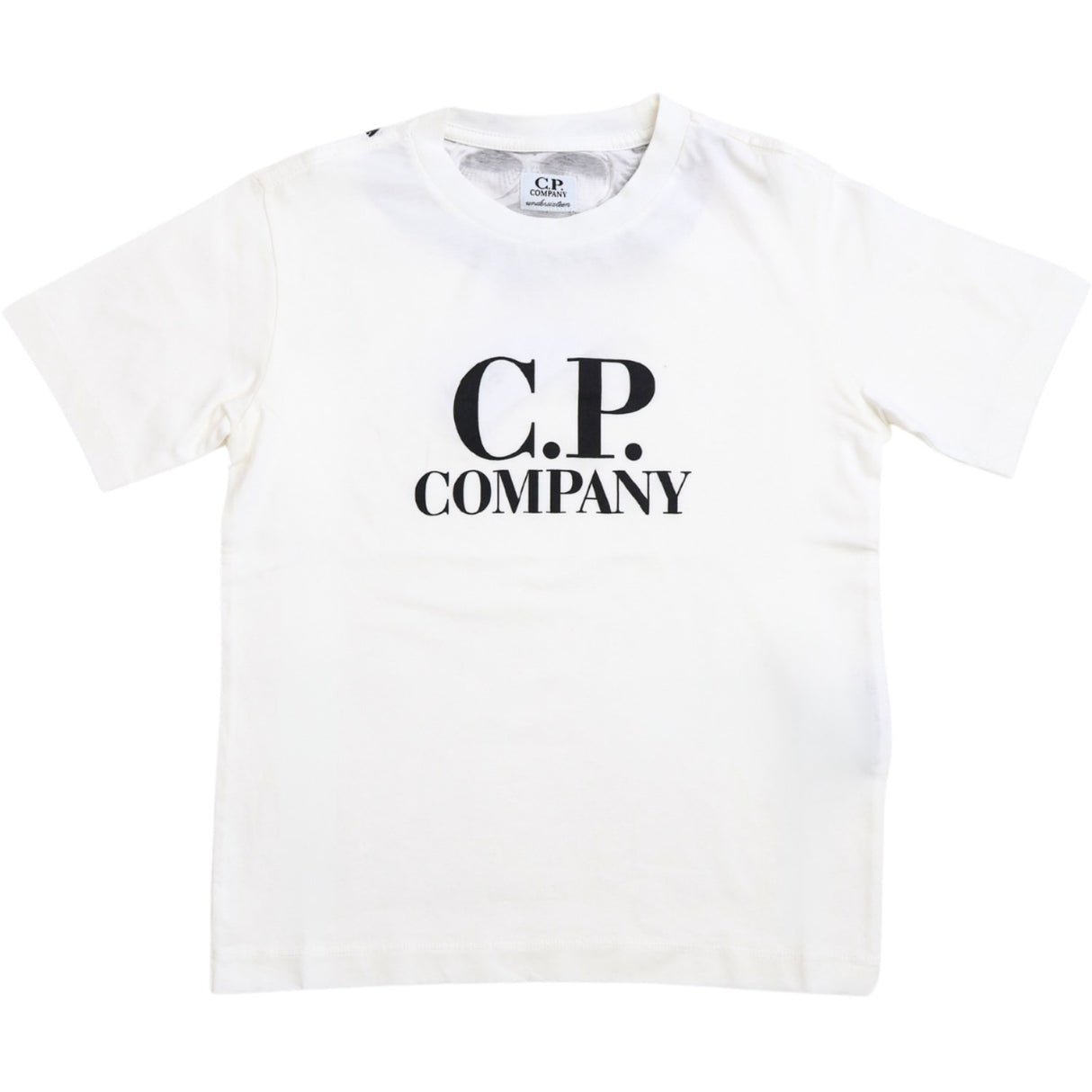 C.P. Company Gauze White T-Skjorta Kort Sleeve