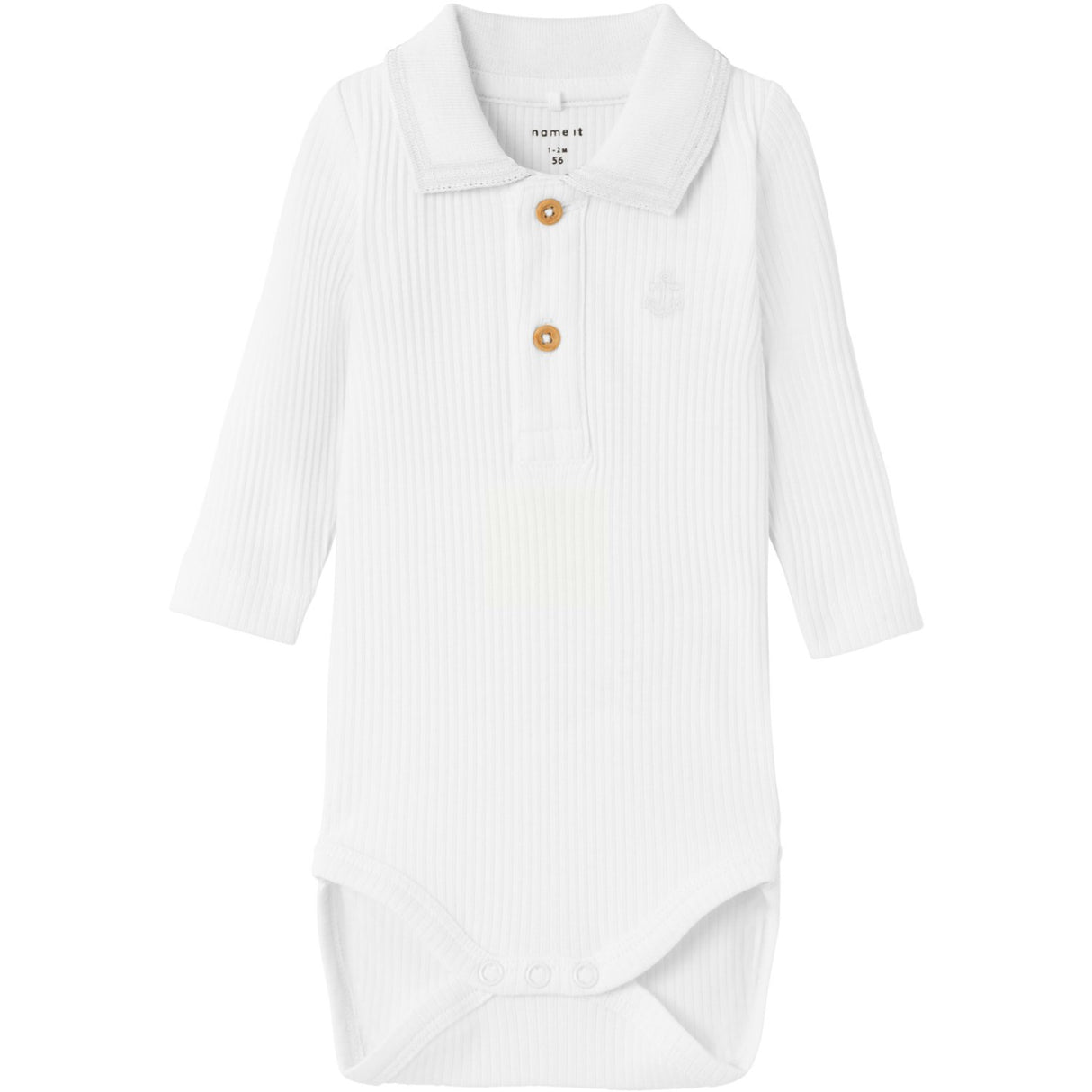 Name It Bright White Friman Pikétröja Body