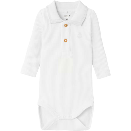 Name It Bright White Friman Pikétröja Body
