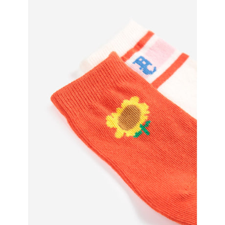 Bobo Choses Multicolor Sunflower Kort Strumpor Pack X 2