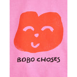 Bobo Choses Fuchsia Joyful Face Sweatshirt