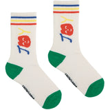 Bobo Choses Offwhite Smiling Lång Strumpor