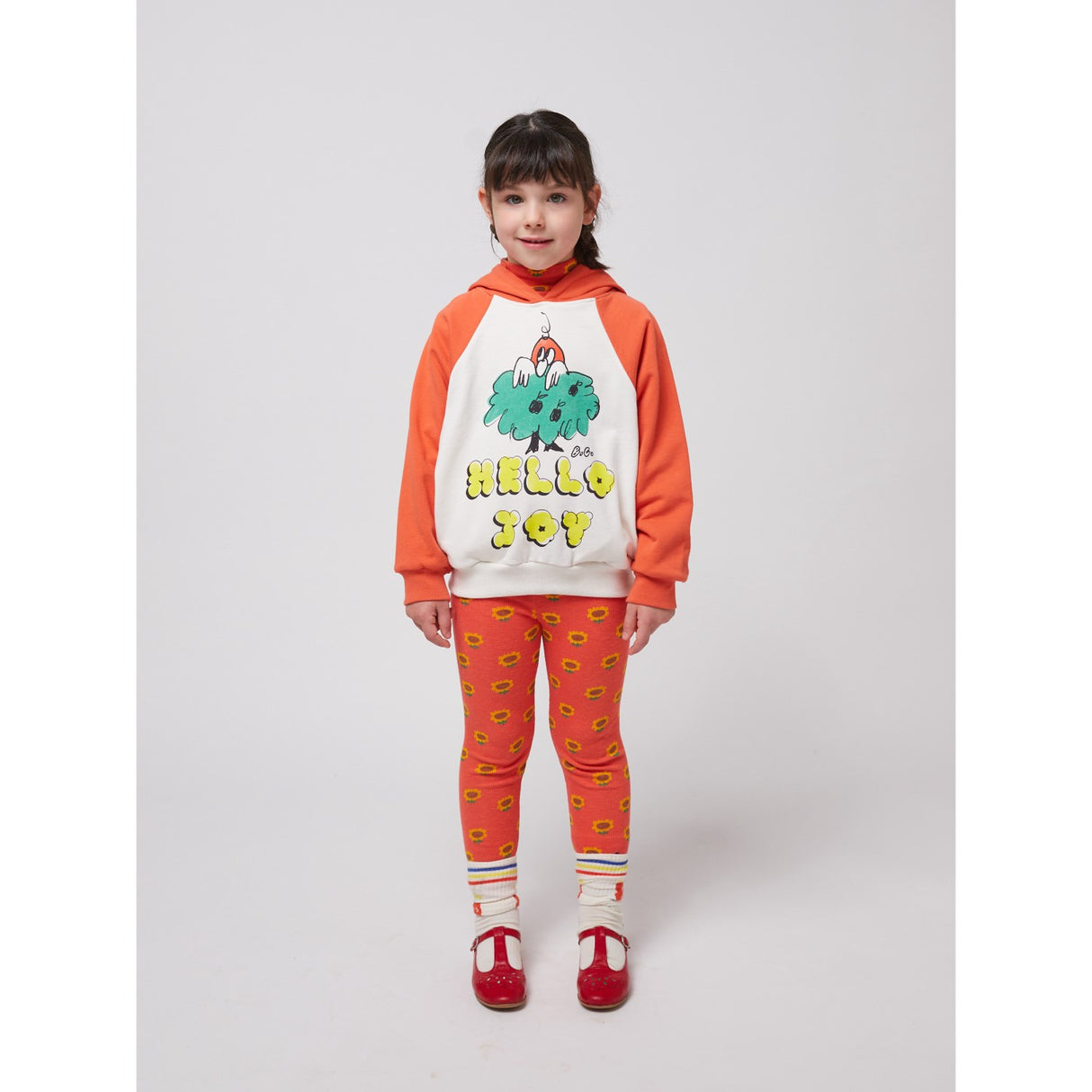 Bobo Choses Multicolor Hello Joy Ranglan Ärmar Hoodies