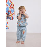 Bobo Choses Ljus Blue Morning Egg Denim Byxor