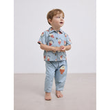 Bobo Choses Ljus Blue Morning Egg Denim Byxor